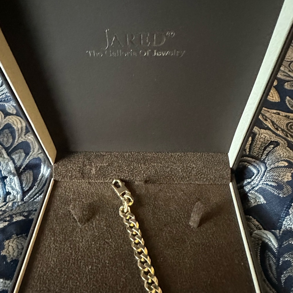 14 kt Gold Cuban bracelet 8.5mm